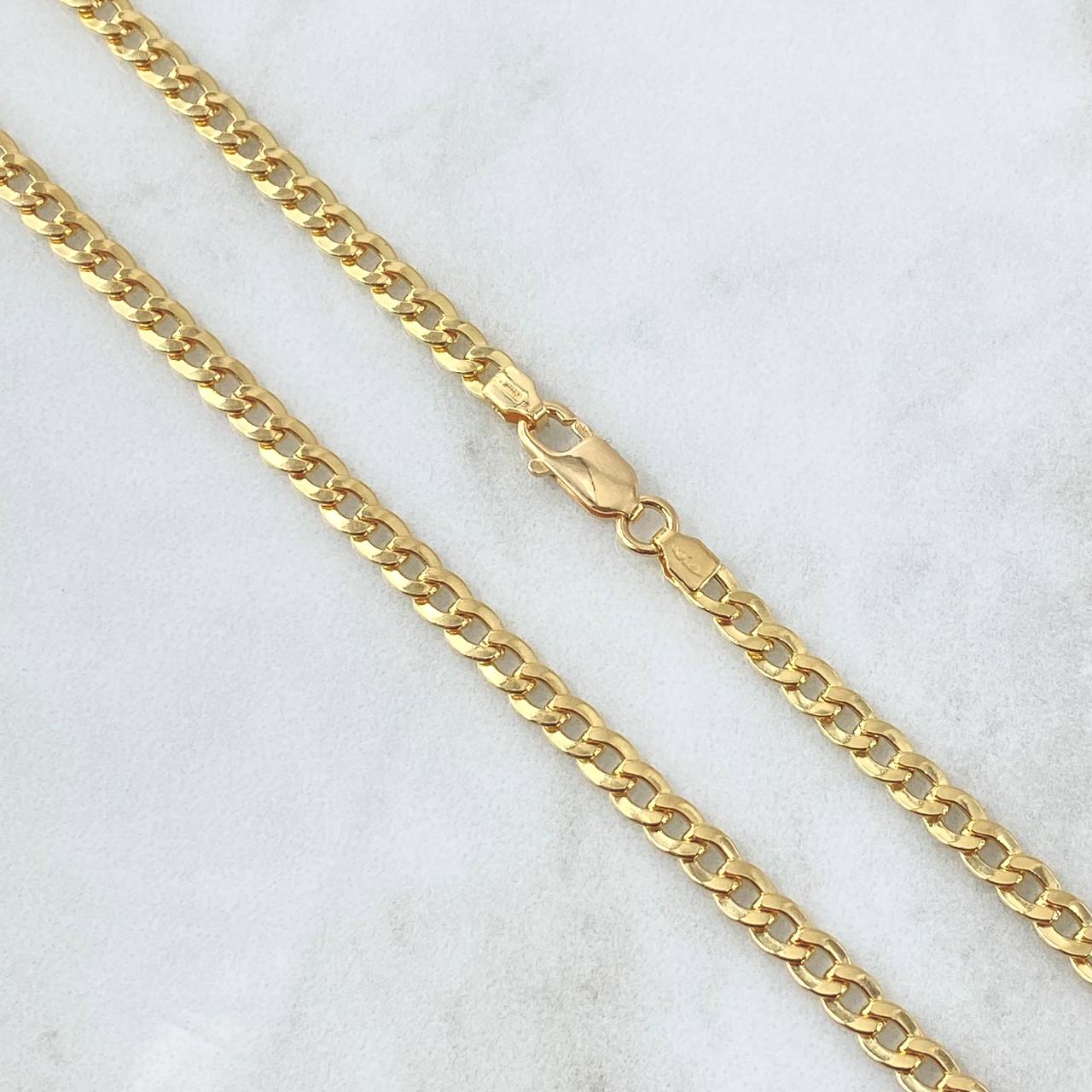 Cadena Cubana 10.25gr / 50cm / 4mm Oro Amarillo +0 18K *