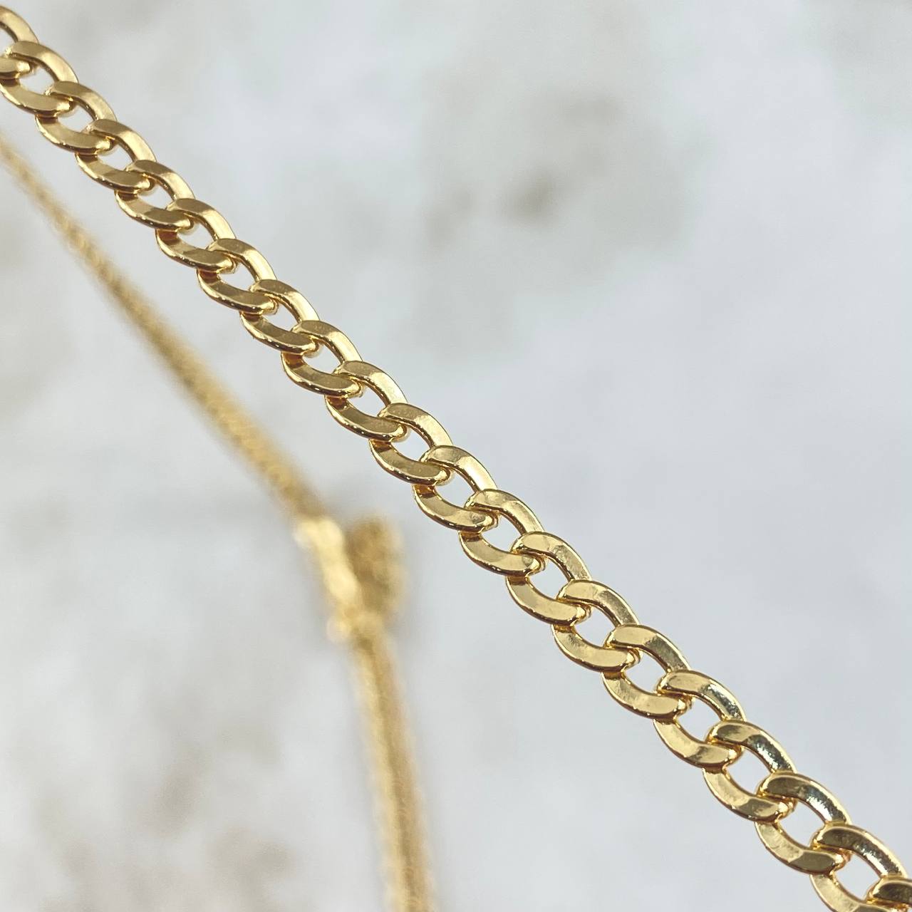 Cadena Cubana 10.25gr / 50cm / 4mm Oro Amarillo +0 18K *