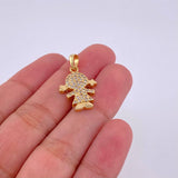 Pendant Girl 2.35g / 3/4 in Yellow Gold 18K