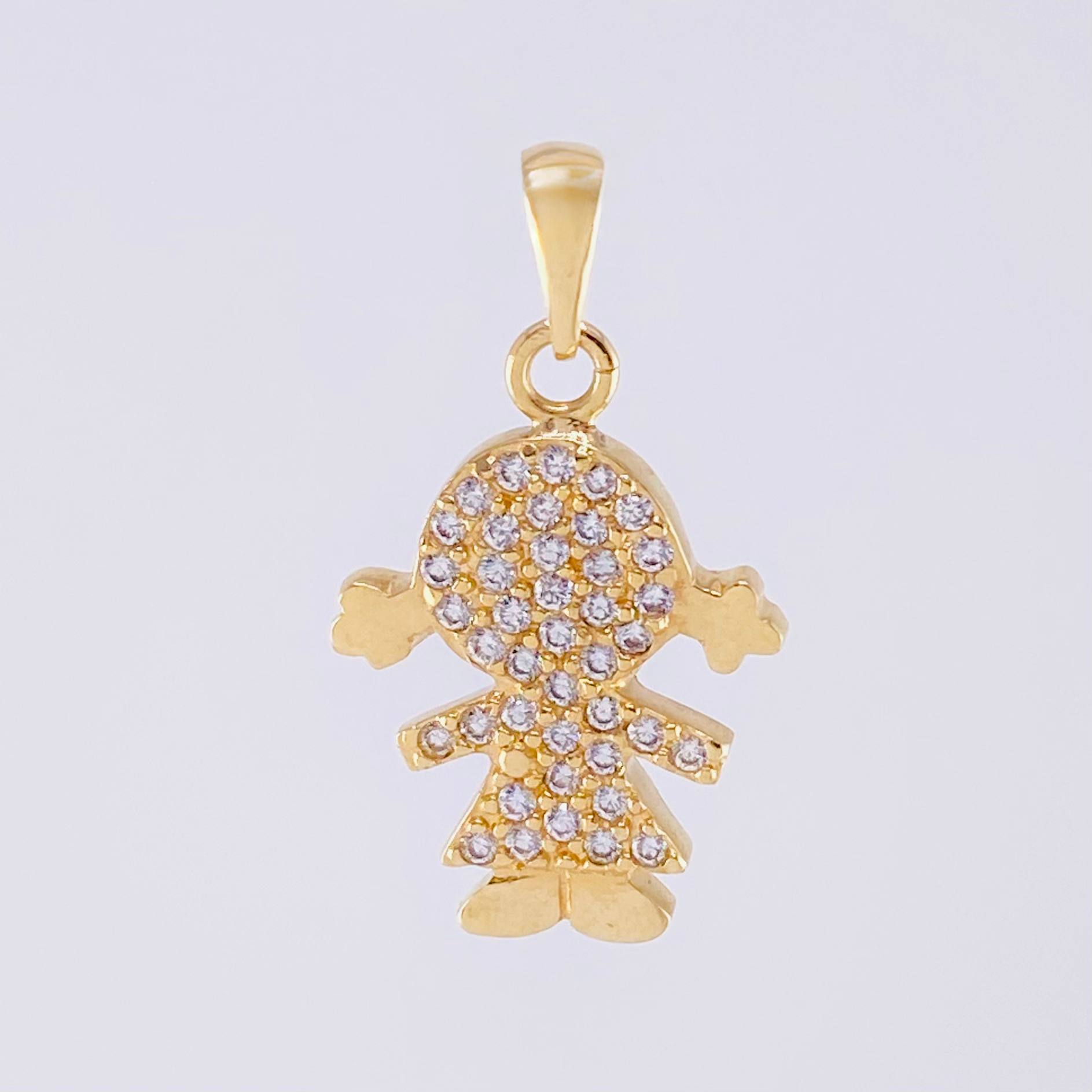 Pendant Girl 2.35g / 3/4 in Yellow Gold 18K