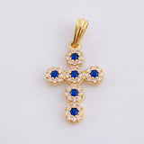 Dije Cruz Tupida 1.55g / 1 in Oro Amarillo 18K