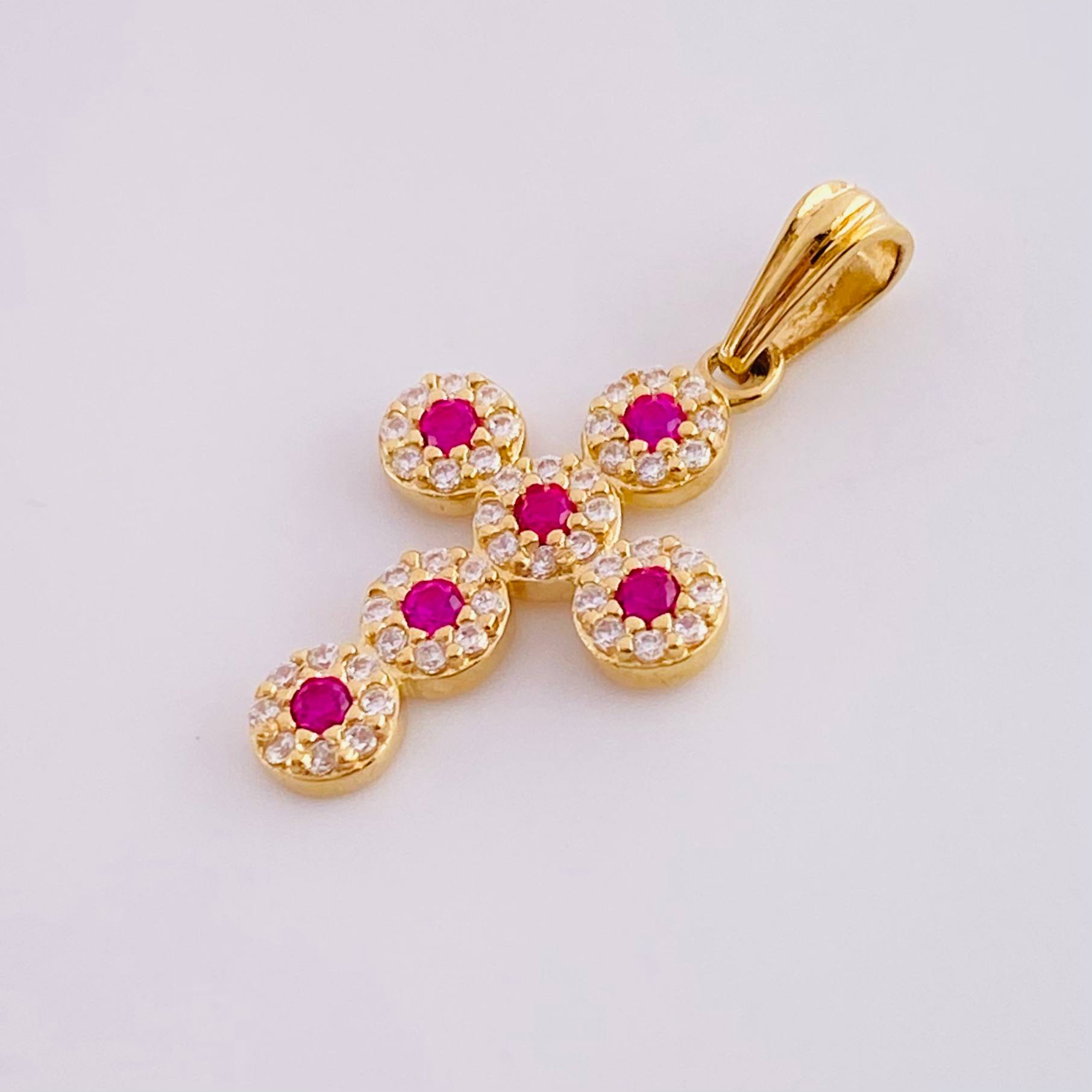 Dije Cruz Tupida 1.5g / 1 in Oro Amarillo 18K