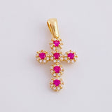 Dije Cruz Tupida 1.55g / 1 in Oro Amarillo 18K
