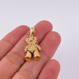 Pendant Articulated Bear 4.4g / 1 1/4 in 18K Yellow Gold