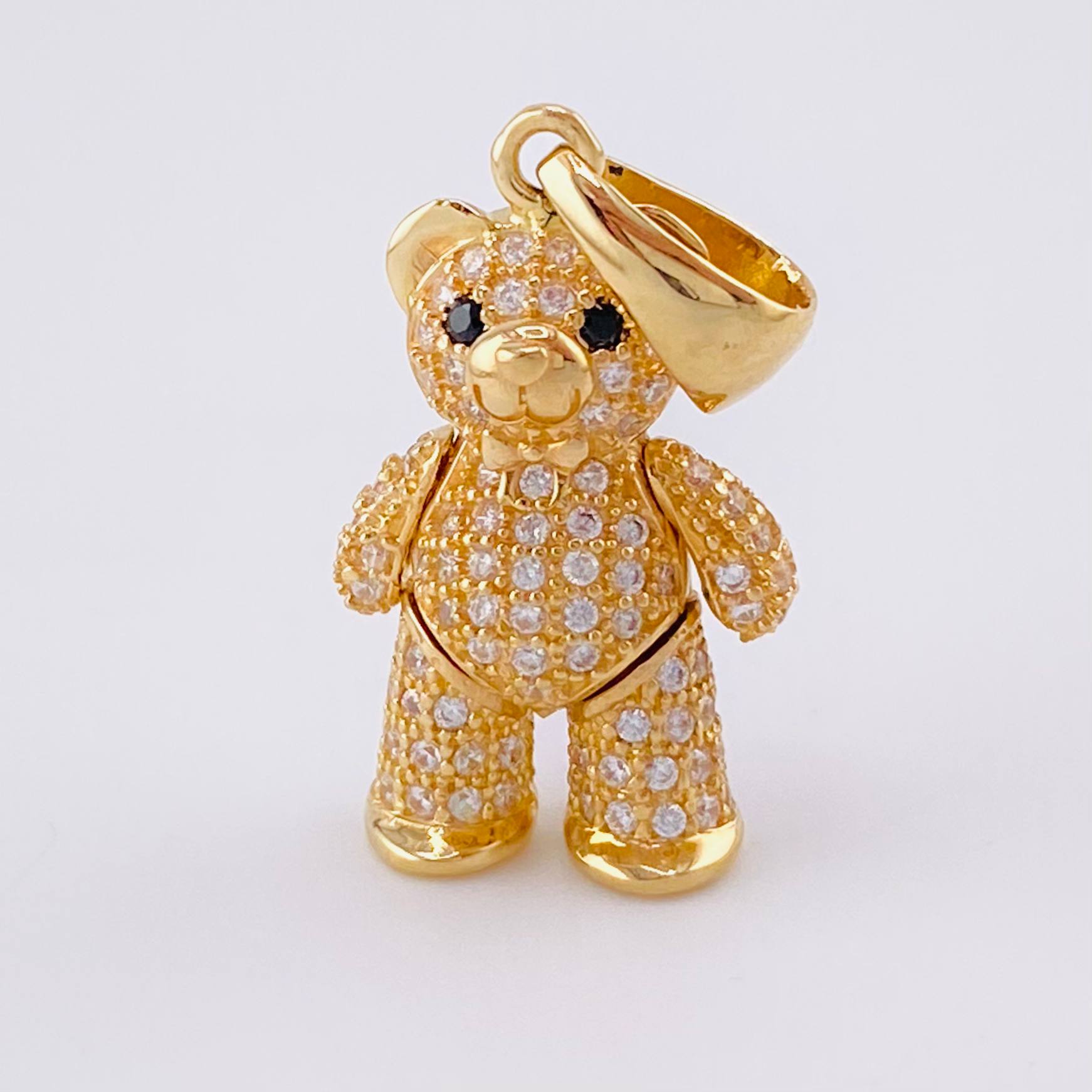 Pendant Articulated Bear 4.4g / 1 1/4 in 18K Yellow Gold