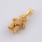 Dije Oso Articulado 4.55g / 1 1/4 in Oro Amarillo 18K