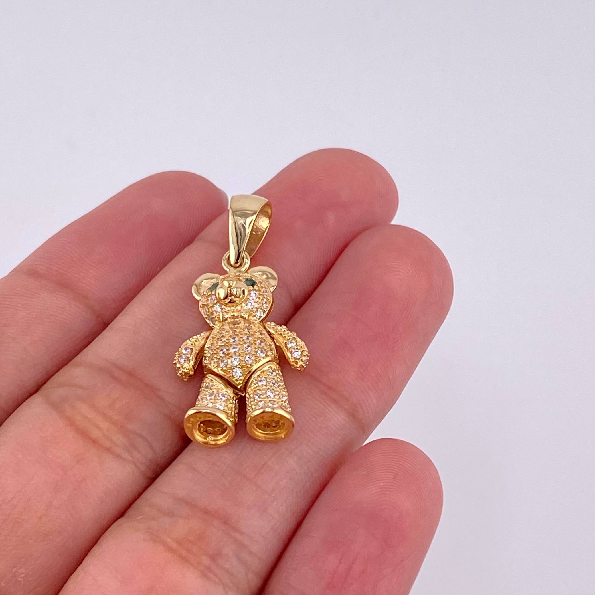 Dije Oso Articulado 4.55g / 1 1/4 in Oro Amarillo 18K