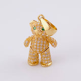 Dije Oso Articulado 4.55g / 1 1/4 in Oro Amarillo 18K