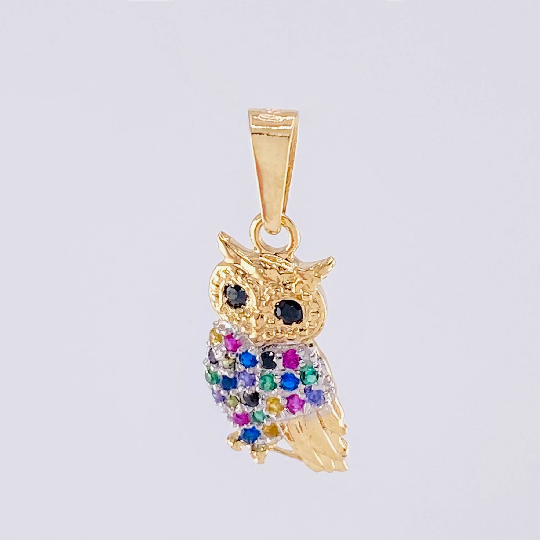 Dije Buho 1.25g / 3/4 in Oro Amarillo 18K