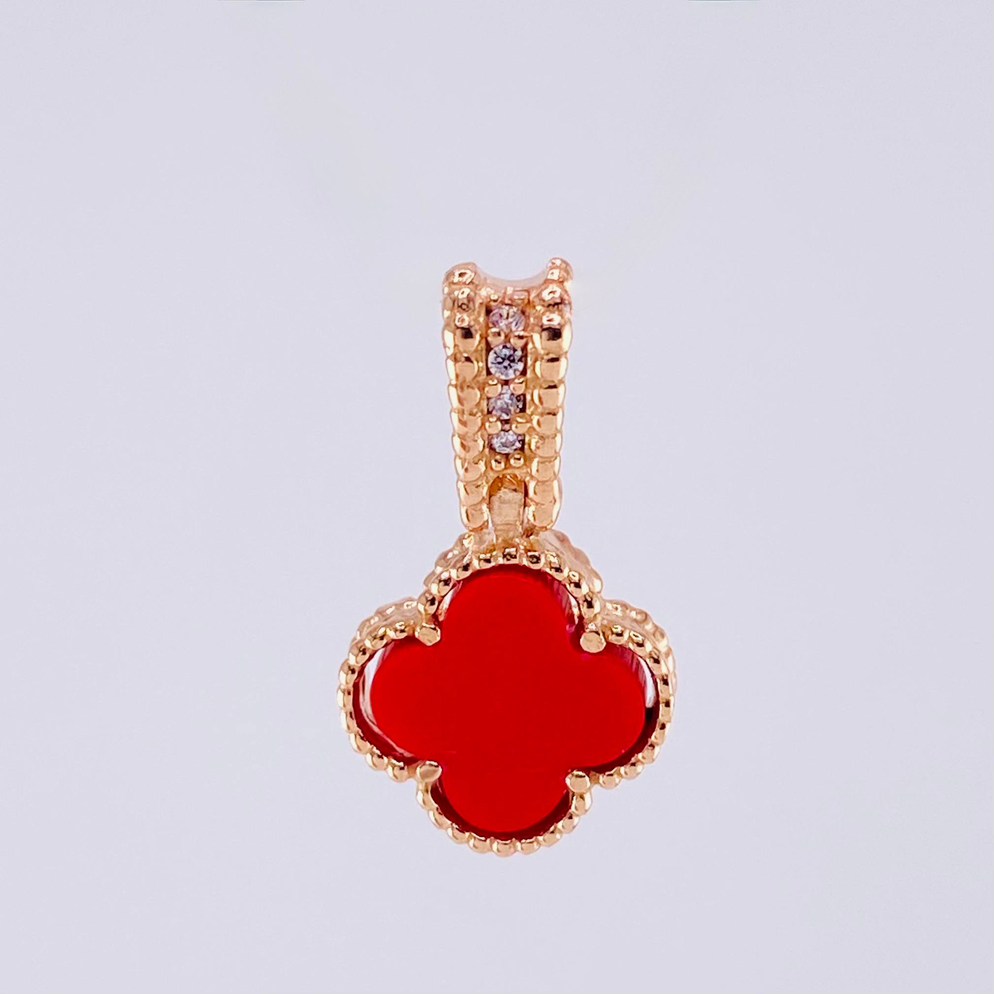 Dije Trebol 1.4g / 3/4 in Oro Rosa 18K
