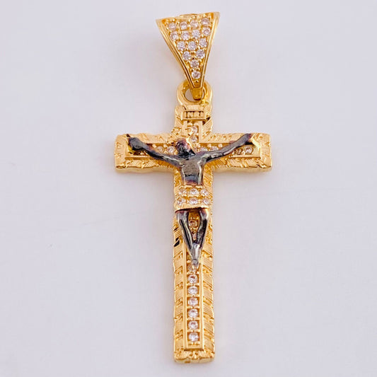 Dije Cruz Cristo 3.8g / 1 1/2 in Oro Amarillo 18K