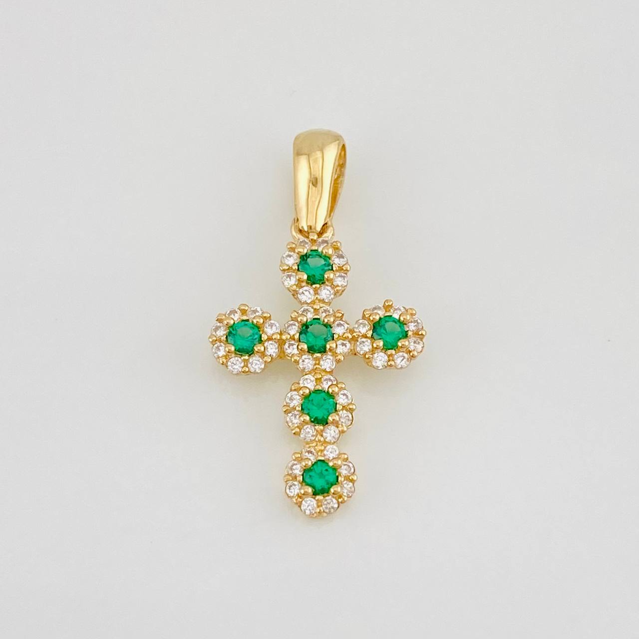 Pendant Dense Cross 1.55g / 1 in Yellow Gold 18K