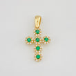 Pendant Dense Cross 1.55g / 1 in Yellow Gold 18K