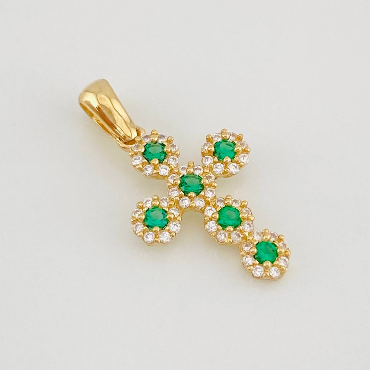 Dije Cruz Tupida 1.6g / 1 in Oro Amarillo 18K