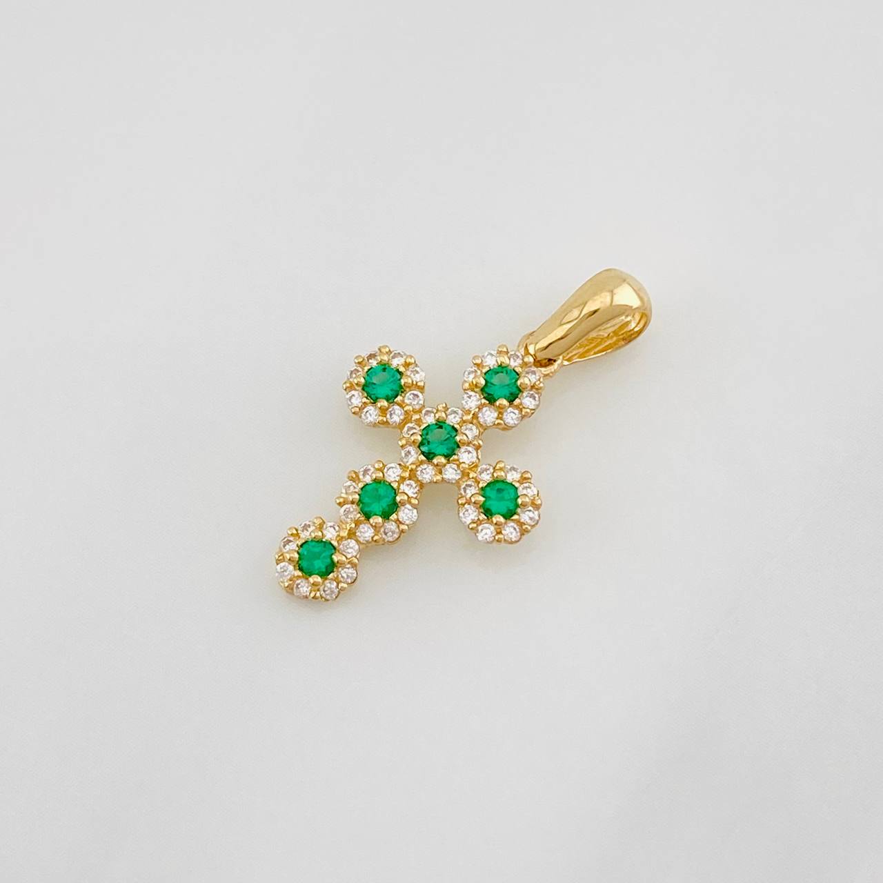 Pendant Dense Cross 1.55g / 1 in Yellow Gold 18K