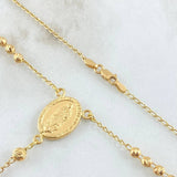 Virgin Guadalupe Rosary 8.45gr / 50cm / 18K Gold ©