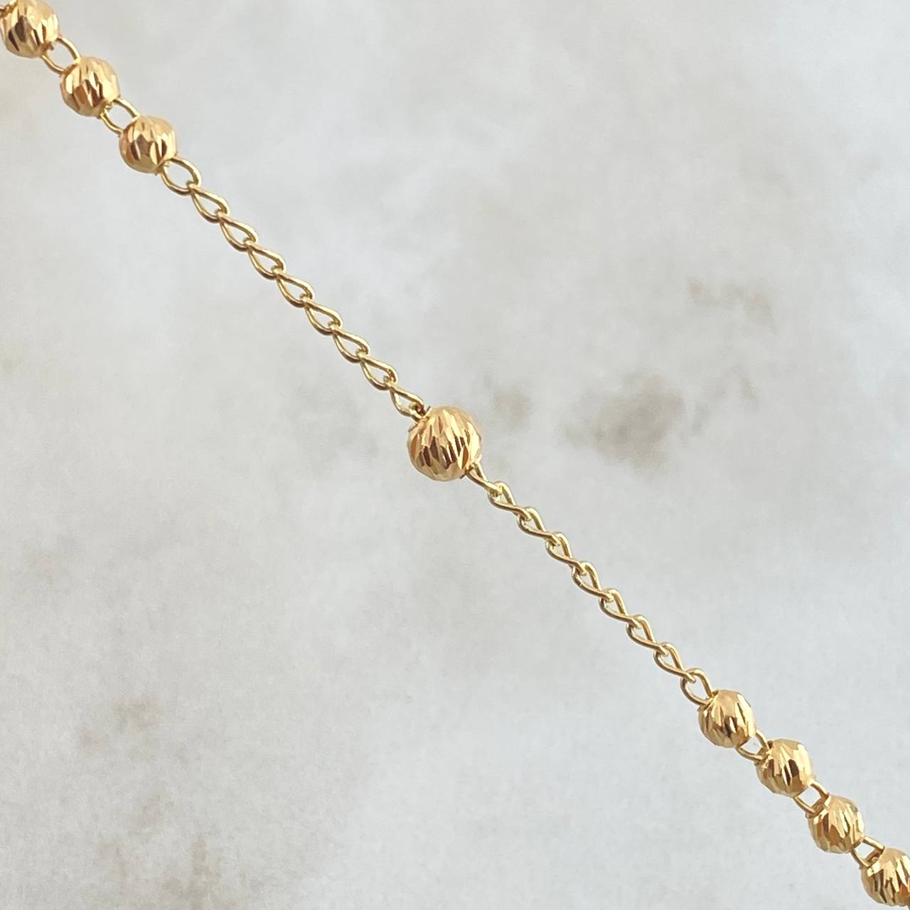 Virgin Guadalupe Rosary 8.45gr / 50cm / 18K Gold ©