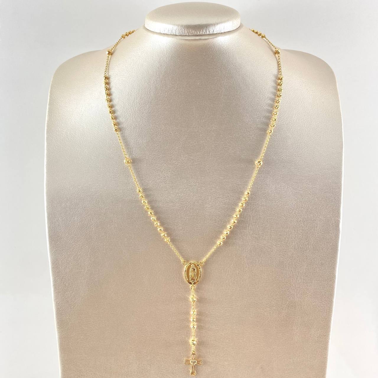 Virgin Guadalupe Rosary 8.45gr / 50cm / 18K Gold ©