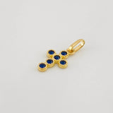 Dije Cruz Tupida 0.8g / 3/4 in Oro Amarillo 18K
