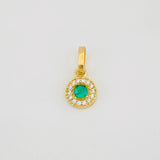Dije Halo Tupido 0.6g / 1/2 in Oro Amarillo 18K
