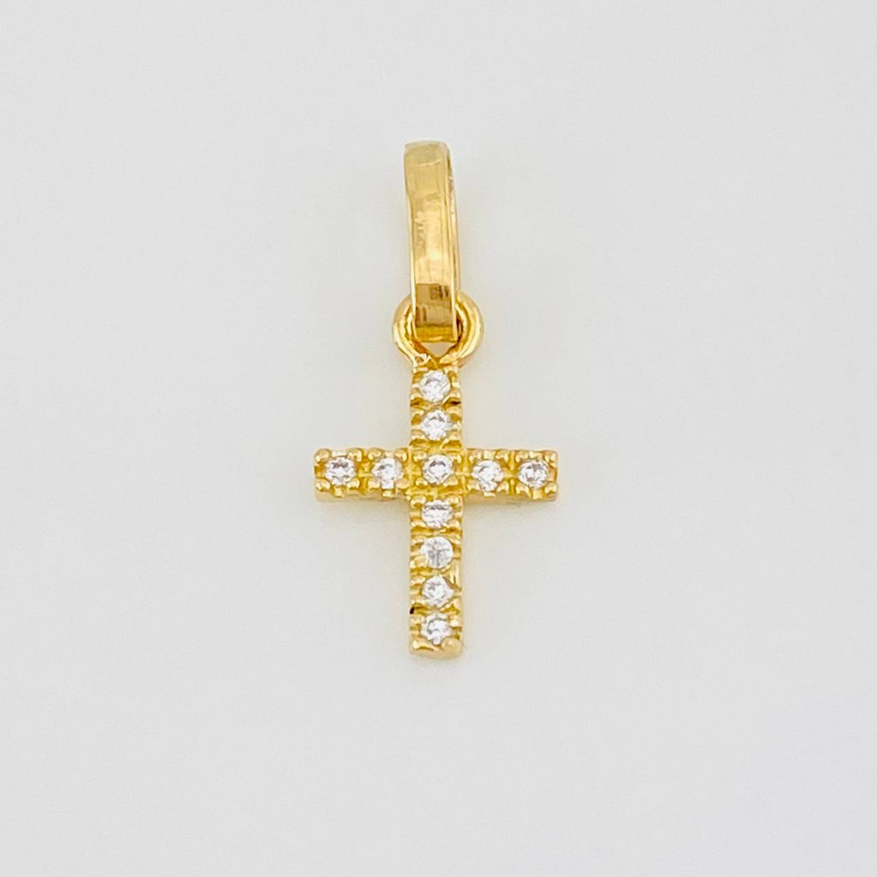 Dije Cruz 0.45g / 1/2 in Oro Amarillo 18K