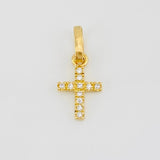 Dije Cruz 0.45g / 1/2 in Oro Amarillo 18K
