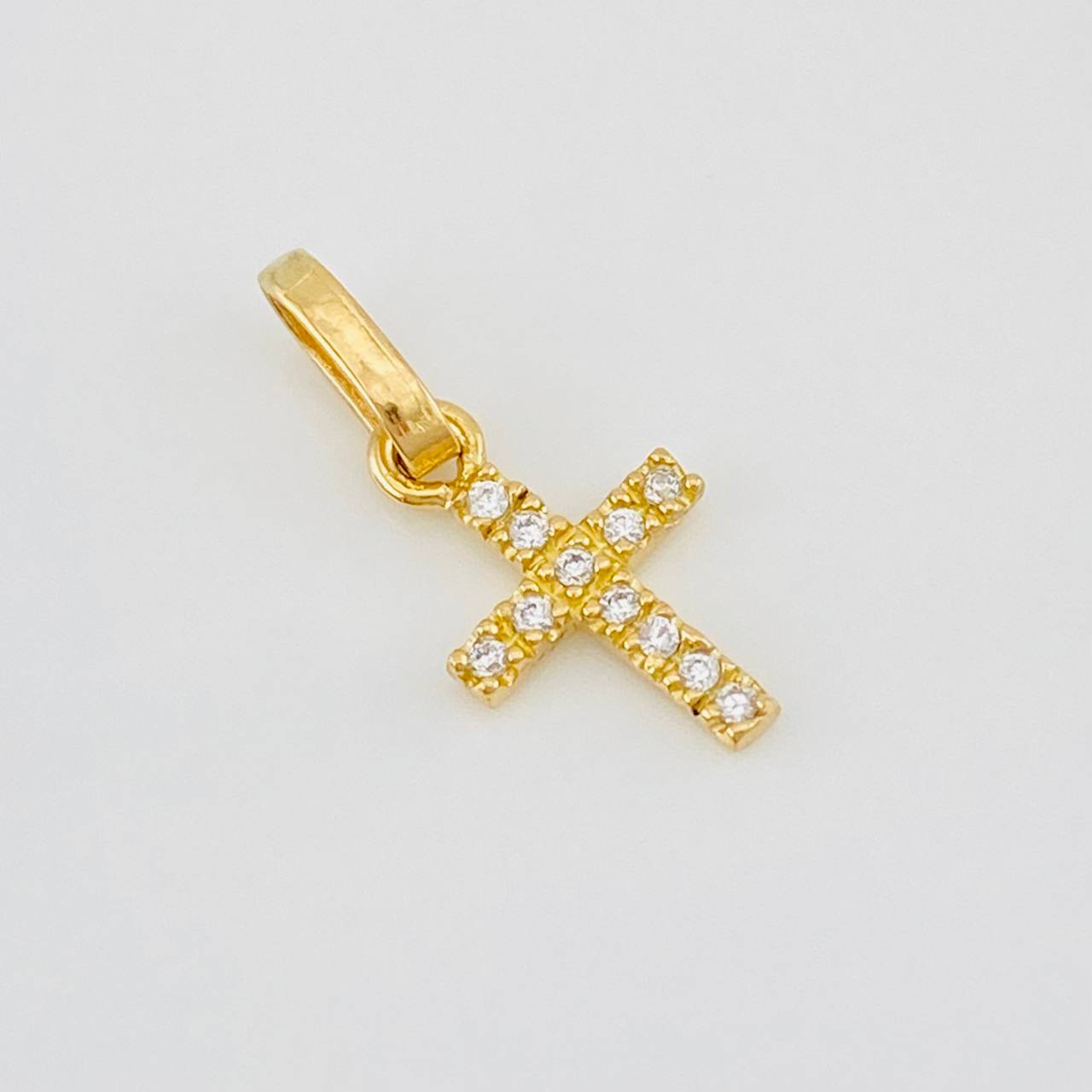 Dije Cruz 0.45g / 1/2 in Oro Amarillo 18K