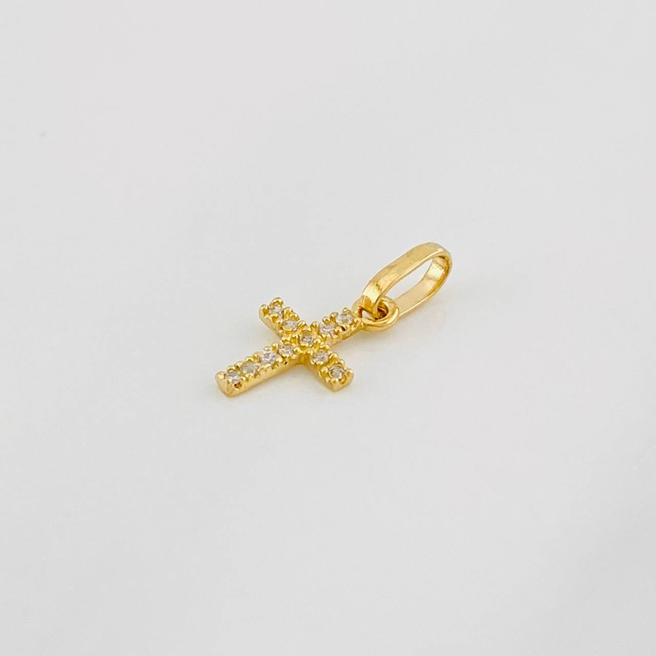 Dije Cruz 0.45g / 1/2 in Oro Amarillo 18K
