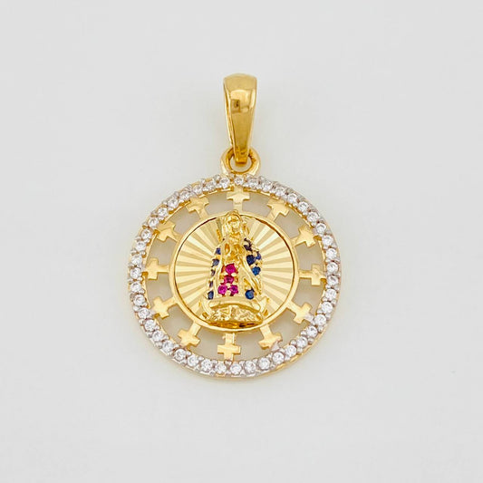 Pendant Virgin of Guadalupe 2.75g / 1 in Yellow Gold 18K