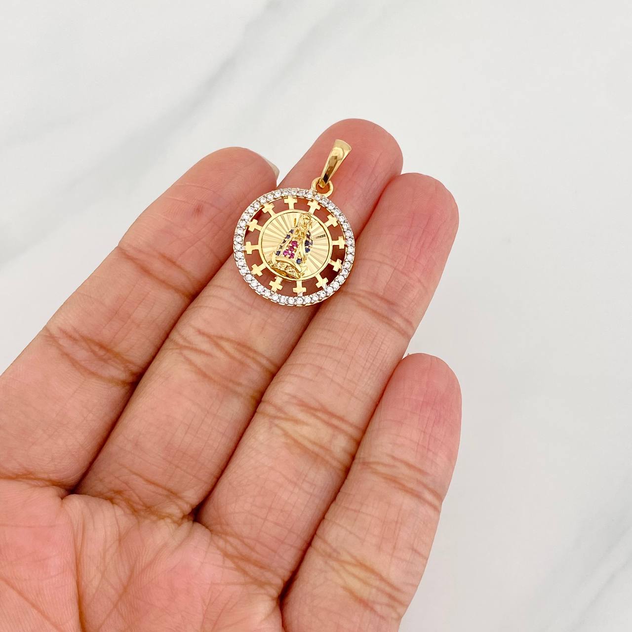 Dije Virgen de Guadalupe 2.75g / 1 in Oro Amarillo 18K