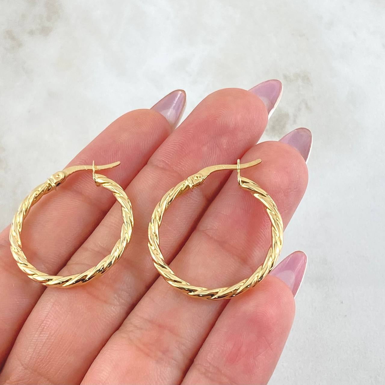 Candongas Lore 1.85gr / 1 in / Oro Amarillo 18K ©