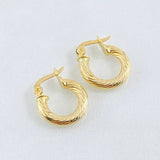 Candongas Lore 1.4gr / 1/2 in / Oro Amarillo 18K