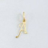 Dije Letra A Cursiva 0.35gr / 3/4 in / Oro Amarillo 18K ©