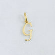 Dije Letra G Cursiva 0.4gr / 3/4 in / Oro Amarillo 18K ©