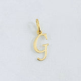 Dije Letra G Cursiva 0.4gr / 3/4 in / Oro Amarillo 18K ©