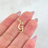 Dije Letra G Cursiva 0.4gr / 3/4 in / Oro Amarillo 18K ©