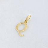 Pendant Letter Q Cursive 0.45gr / 0.8in / 18K Gold ©