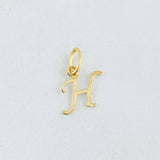 Pendant Letter H Cursive 0.45gr / 0.8in / 18K Gold ©