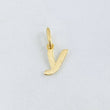 Pendant Letter Y Cursive 0.4gr / 1/2 in / 18K Gold ©