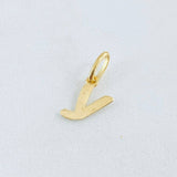 Pendant Letter Y Cursive 0.4gr / 1/2 in / 18K Gold ©