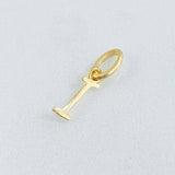 Dije Letra I Cursiva 0.3gr / 3/4 in / Oro Amarillo 18K ©