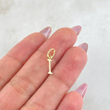 Dije Letra I Cursiva 0.3gr / 3/4 in / Oro Amarillo 18K ©