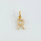 Dije Letra R 0.5gr / 1/2 in / Oro Amarillo 18K *