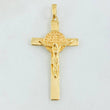 Dije Cruz San Benito 3.2gr / 1 1/2 in / Oro Amarillo 18K *
