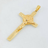 Dije Cruz San Benito 3.2gr / 1 1/2 in / Oro Amarillo 18K *