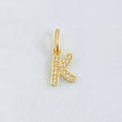Dije Letra K 0.7gr / 3/4 in / Oro Amarillo 18K ©