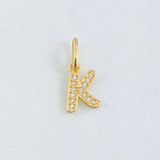 Dije Letra K 0.7gr / 3/4 in / Oro Amarillo 18K ©