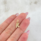 Dije Letra K 0.7gr / 3/4 in / Oro Amarillo 18K ©