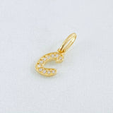 Dije Letra C 0.6gr / 3/4 in / Oro Amarillo 18K *