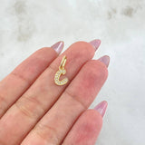 Dije Letra C 0.6gr / 3/4 in / Oro Amarillo 18K *